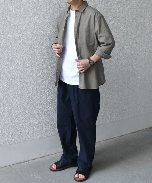 SHIPS / シップス シャツ・ブラウス | SHIPS any:〈洗濯機可能〉コットン/リネン 7分袖 レギュラー シャツ 25SS◇ | 詳細15