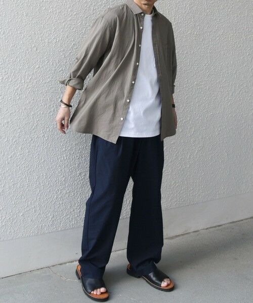 SHIPS / シップス シャツ・ブラウス | SHIPS any:〈洗濯機可能〉コットン/リネン 7分袖 レギュラー シャツ 25SS◇ | 詳細16