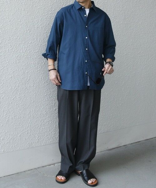 SHIPS / シップス シャツ・ブラウス | SHIPS any:〈洗濯機可能〉コットン/リネン 7分袖 レギュラー シャツ 25SS◇ | 詳細22