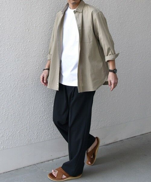 SHIPS / シップス シャツ・ブラウス | SHIPS any:〈洗濯機可能〉コットン/リネン ストライプ ７分袖 レギュラー シャツ◇ | 詳細9