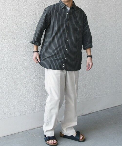 SHIPS / シップス シャツ・ブラウス | SHIPS any:〈洗濯機可能〉コットン/リネン ストライプ ７分袖 レギュラー シャツ◇ | 詳細20