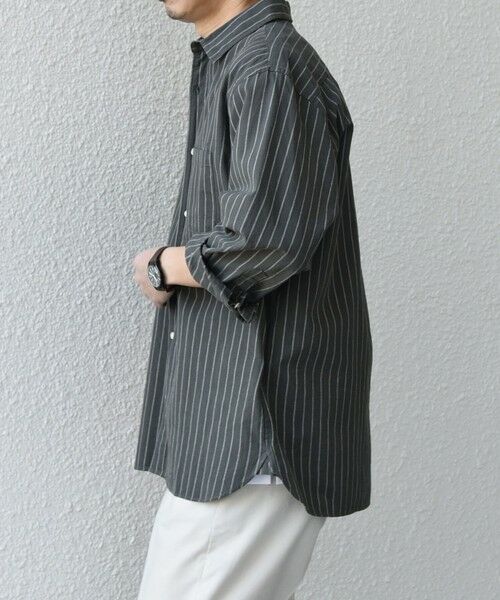 SHIPS / シップス シャツ・ブラウス | SHIPS any:〈洗濯機可能〉コットン/リネン ストライプ ７分袖 レギュラー シャツ◇ | 詳細23