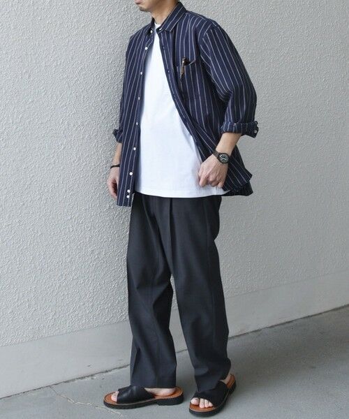 SHIPS / シップス シャツ・ブラウス | SHIPS any:〈洗濯機可能〉コットン/リネン ストライプ ７分袖 レギュラー シャツ◇ | 詳細27