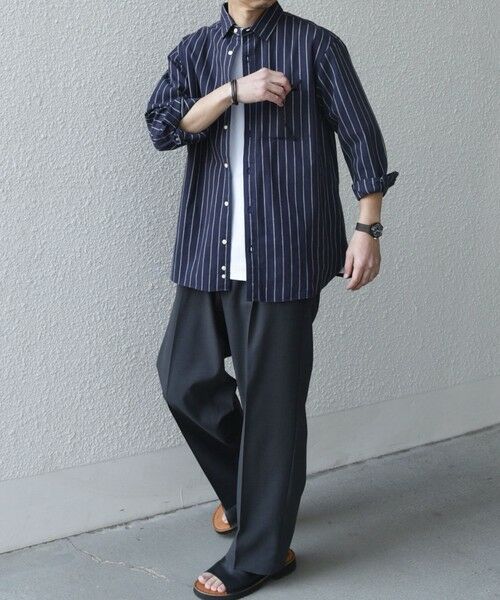 SHIPS / シップス シャツ・ブラウス | SHIPS any:〈洗濯機可能〉コットン/リネン ストライプ ７分袖 レギュラー シャツ◇ | 詳細28