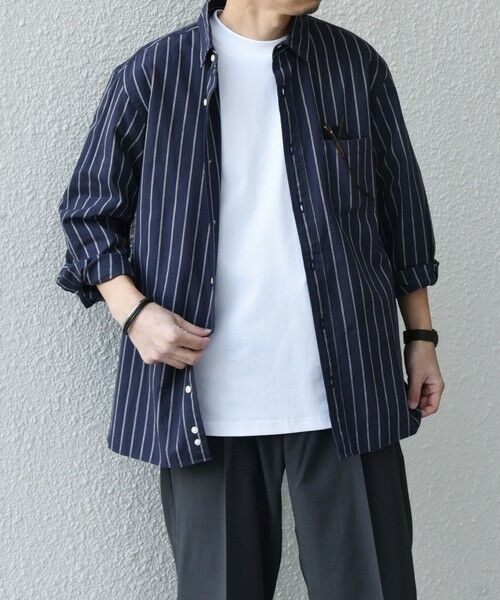 SHIPS / シップス シャツ・ブラウス | SHIPS any:〈洗濯機可能〉コットン/リネン ストライプ ７分袖 レギュラー シャツ◇ | 詳細29