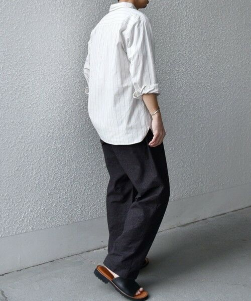 SHIPS / シップス シャツ・ブラウス | SHIPS any:〈洗濯機可能〉コットン/リネン 7分袖 ストライプ スキッパー プルオーバー シャツ◇ | 詳細2