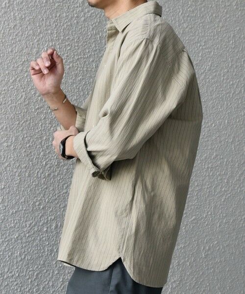 SHIPS / シップス シャツ・ブラウス | SHIPS any:〈洗濯機可能〉コットン/リネン 7分袖 ストライプ スキッパー プルオーバー シャツ◇ | 詳細12