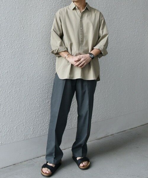 SHIPS / シップス シャツ・ブラウス | SHIPS any:〈洗濯機可能〉コットン/リネン 7分袖 ストライプ スキッパー プルオーバー シャツ◇ | 詳細9