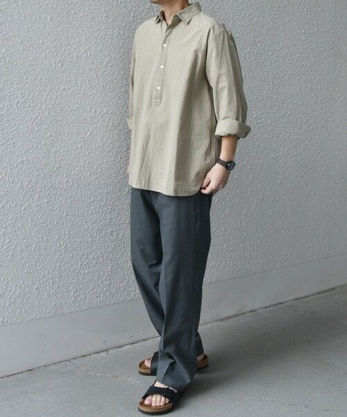 SHIPS / シップス シャツ・ブラウス | SHIPS any:〈洗濯機可能〉コットン/リネン 7分袖 ストライプ スキッパー プルオーバー シャツ◇ | 詳細10