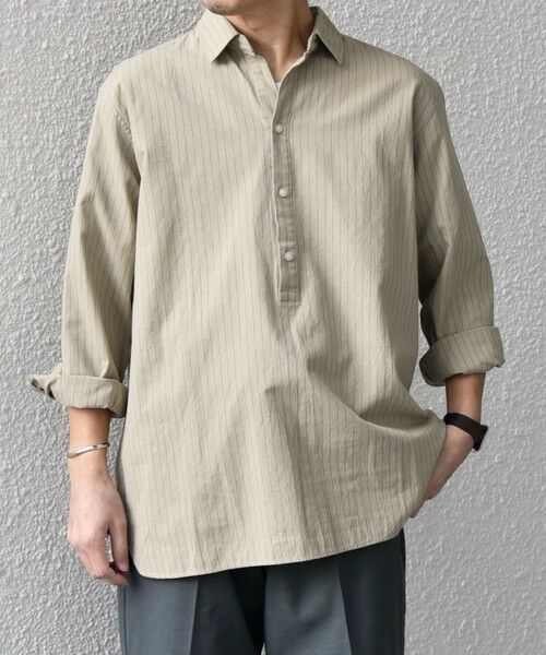 SHIPS / シップス シャツ・ブラウス | SHIPS any:〈洗濯機可能〉コットン/リネン 7分袖 ストライプ スキッパー プルオーバー シャツ◇ | 詳細11