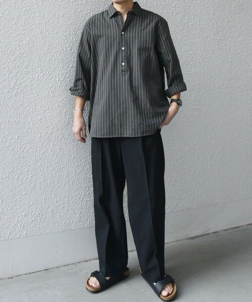 SHIPS / シップス シャツ・ブラウス | SHIPS any:〈洗濯機可能〉コットン/リネン 7分袖 ストライプ スキッパー プルオーバー シャツ◇ | 詳細16