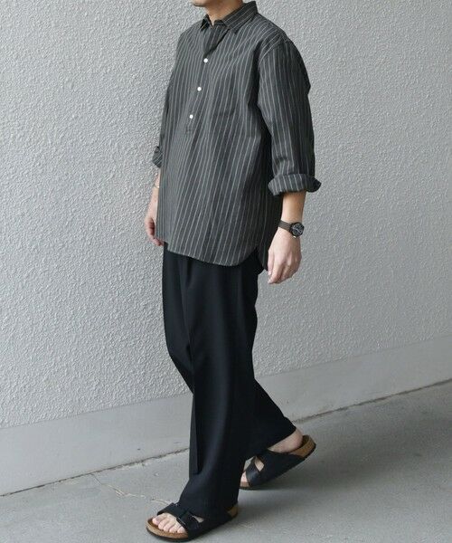 SHIPS / シップス シャツ・ブラウス | SHIPS any:〈洗濯機可能〉コットン/リネン 7分袖 ストライプ スキッパー プルオーバー シャツ◇ | 詳細17