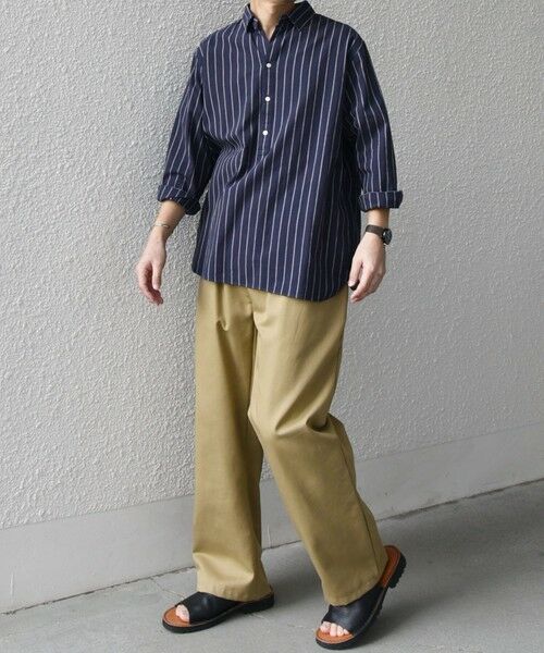 SHIPS / シップス シャツ・ブラウス | SHIPS any:〈洗濯機可能〉コットン/リネン 7分袖 ストライプ スキッパー プルオーバー シャツ◇ | 詳細29