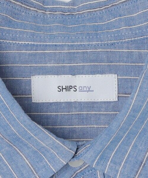 SHIPS / シップス シャツ・ブラウス | SHIPS any: 〈洗濯機可能〉コットン / リネン ブルー ストライプ 7分袖 レギュラー シャツ◇ | 詳細19