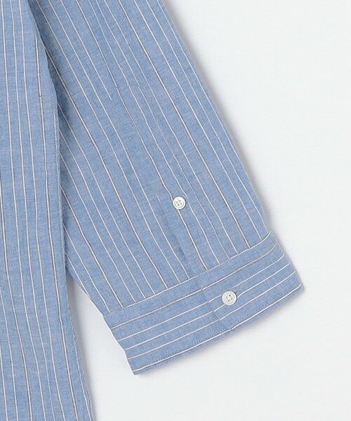 SHIPS / シップス シャツ・ブラウス | SHIPS any: 〈洗濯機可能〉コットン / リネン ブルー ストライプ 7分袖 レギュラー シャツ◇ | 詳細21