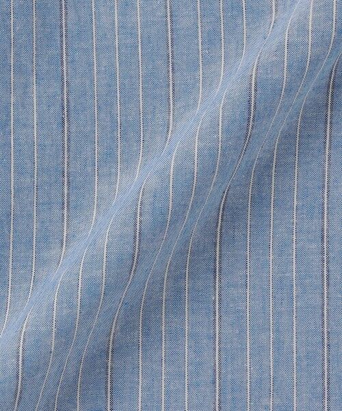 SHIPS / シップス シャツ・ブラウス | SHIPS any: 〈洗濯機可能〉コットン / リネン ブルー ストライプ 7分袖 レギュラー シャツ◇ | 詳細23