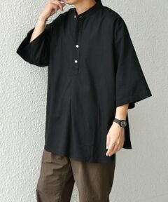 SHIPS / シップス シャツ・ブラウス | 【WEB限定】SHIPS any:〈洗濯機可能〉リネン/レーヨン バンド スキッパー ハーフスリーブ プルオーバー シャツ◇