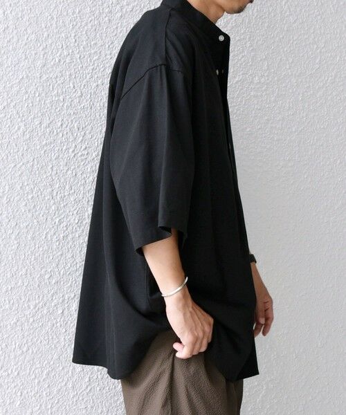 SHIPS / シップス シャツ・ブラウス | 【WEB限定】SHIPS any:〈洗濯機可能〉リネン/レーヨン バンド スキッパー ハーフスリーブ プルオーバー シャツ◇ | 詳細3