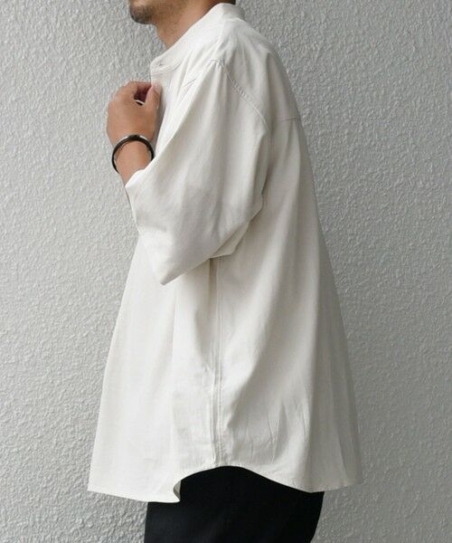 SHIPS / シップス シャツ・ブラウス | 【WEB限定】SHIPS any:〈洗濯機可能〉リネン/レーヨン バンド スキッパー ハーフスリーブ プルオーバー シャツ◇ | 詳細9