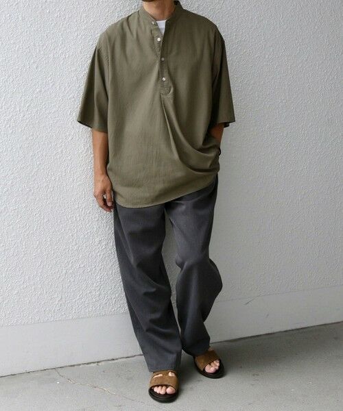 SHIPS / シップス シャツ・ブラウス | 【WEB限定】SHIPS any:〈洗濯機可能〉リネン/レーヨン バンド スキッパー ハーフスリーブ プルオーバー シャツ◇ | 詳細19