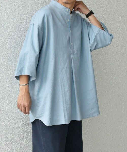 SHIPS / シップス シャツ・ブラウス | 【WEB限定】SHIPS any:〈洗濯機可能〉リネン/レーヨン バンド スキッパー ハーフスリーブ プルオーバー シャツ◇ | 詳細26