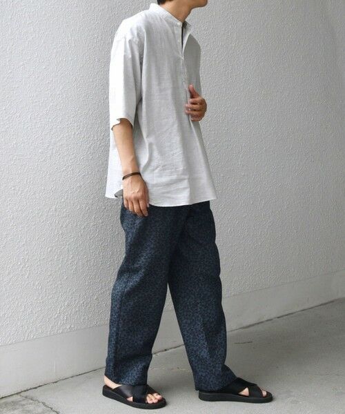 SHIPS / シップス シャツ・ブラウス | SHIPS any: コットン/リネン バンド スキッパー ハーフスリーブ シャツ◇ | 詳細2