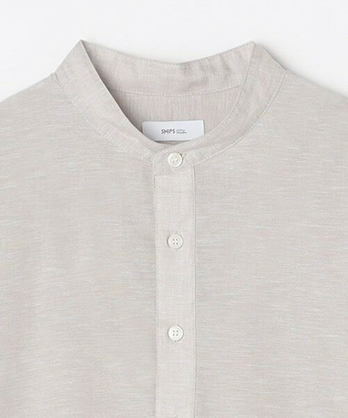 SHIPS / シップス シャツ・ブラウス | SHIPS any: コットン/リネン バンド スキッパー ハーフスリーブ シャツ◇ | 詳細7