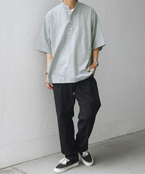 SHIPS / シップス シャツ・ブラウス | SHIPS any: コットン/リネン バンド スキッパー ハーフスリーブ シャツ◇ | 詳細13