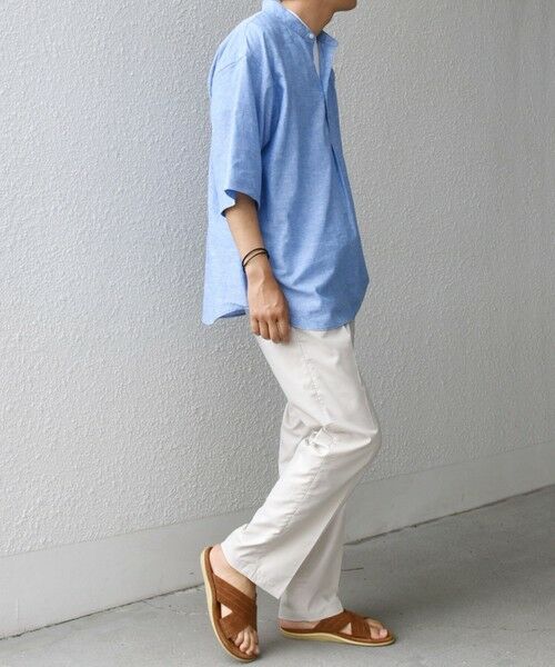 SHIPS / シップス シャツ・ブラウス | SHIPS any: コットン/リネン バンド スキッパー ハーフスリーブ シャツ◇ | 詳細21