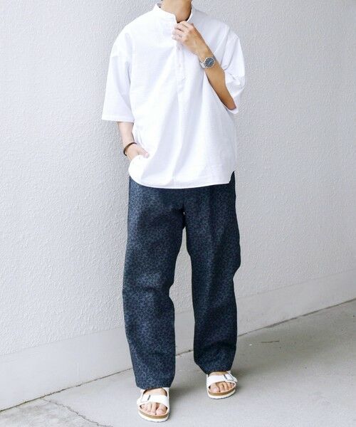 SHIPS / シップス シャツ・ブラウス | SHIPS any: シアサッカー ストライプ バンド スキッパー ハーフスリーブ シャツ◇ | 詳細1