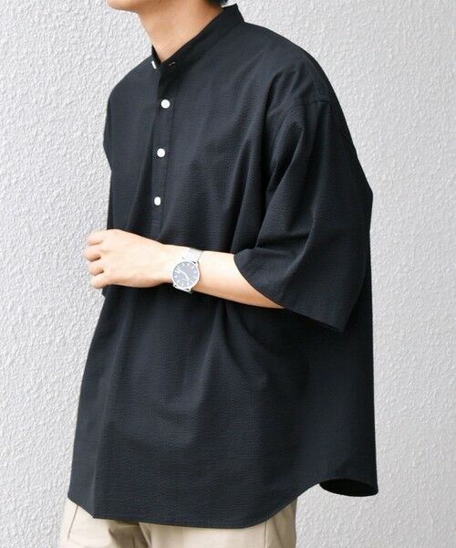 SHIPS / シップス シャツ・ブラウス | SHIPS any: シアサッカー ストライプ バンド スキッパー ハーフスリーブ シャツ◇ | 詳細11