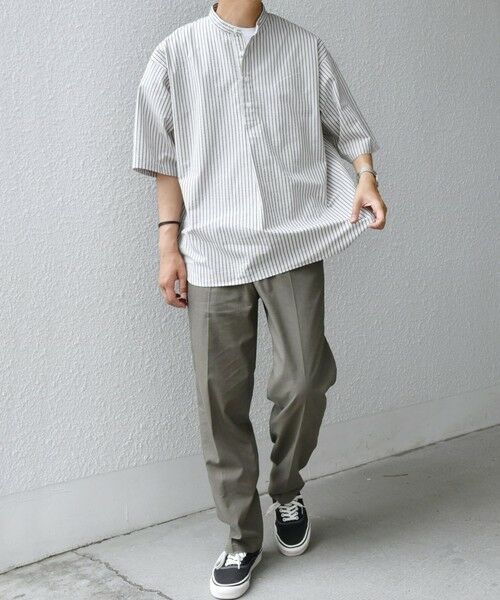 SHIPS / シップス シャツ・ブラウス | SHIPS any: シアサッカー ストライプ バンド スキッパー ハーフスリーブ シャツ◇ | 詳細15