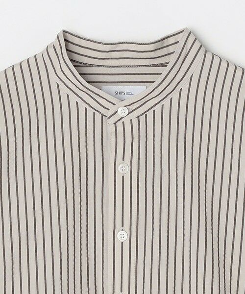 SHIPS / シップス シャツ・ブラウス | SHIPS any: シアサッカー ストライプ バンド スキッパー ハーフスリーブ シャツ◇ | 詳細21