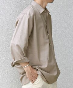 SHIPS / シップス シャツ・ブラウス | SHIPS any: コットン/リネン 7分袖 スキッパー プルオーバー シャツ◇◇