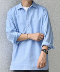 SHIPS / シップス シャツ・ブラウス | SHIPS any: コットン/リネン 7分袖 スキッパー プルオーバー シャツ◇◇