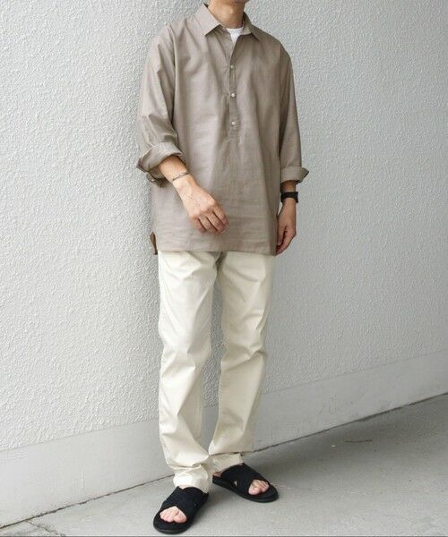 SHIPS / シップス シャツ・ブラウス | SHIPS any: コットン/リネン 7分袖 スキッパー プルオーバー シャツ◇◇ | 詳細2