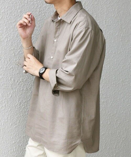 SHIPS / シップス シャツ・ブラウス | SHIPS any: コットン/リネン 7分袖 スキッパー プルオーバー シャツ◇◇ | 詳細4