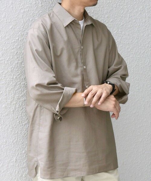 SHIPS / シップス シャツ・ブラウス | SHIPS any: コットン/リネン 7分袖 スキッパー プルオーバー シャツ◇◇ | 詳細5