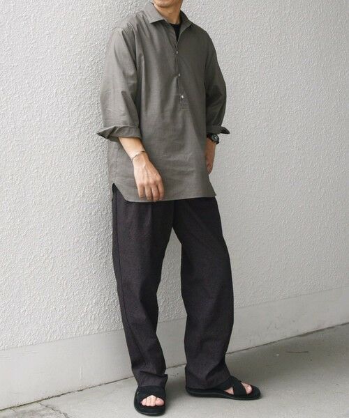 SHIPS / シップス シャツ・ブラウス | SHIPS any: コットン/リネン 7分袖 スキッパー プルオーバー シャツ◇◇ | 詳細9