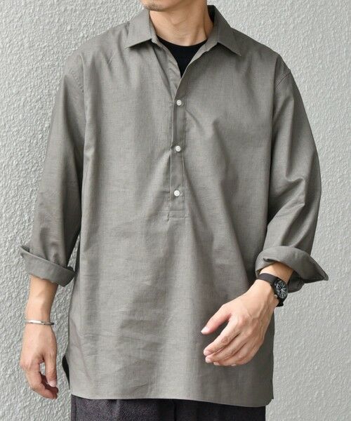 SHIPS / シップス シャツ・ブラウス | SHIPS any: コットン/リネン 7分袖 スキッパー プルオーバー シャツ◇◇ | 詳細10