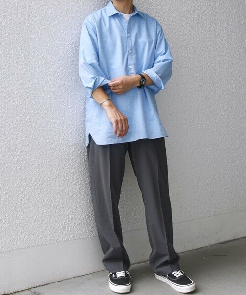 SHIPS / シップス シャツ・ブラウス | SHIPS any: コットン/リネン 7分袖 スキッパー プルオーバー シャツ◇◇ | 詳細15