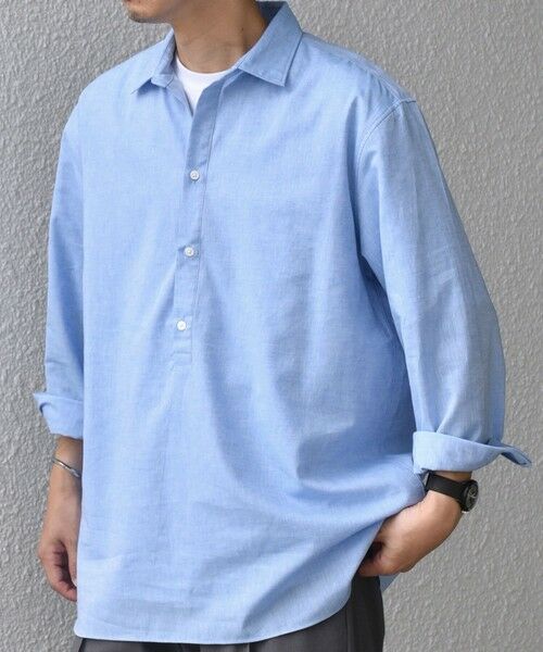 SHIPS / シップス シャツ・ブラウス | SHIPS any: コットン/リネン 7分袖 スキッパー プルオーバー シャツ◇◇ | 詳細18