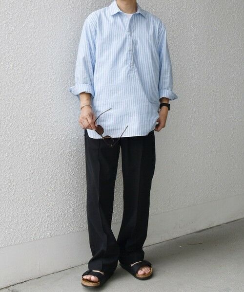 SHIPS / シップス シャツ・ブラウス | SHIPS any: コットン/リネン 7分袖 スキッパー プルオーバー シャツ◇◇ | 詳細22