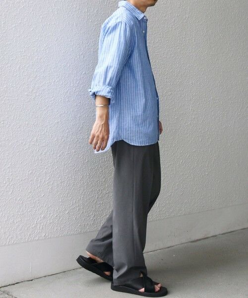 SHIPS / シップス シャツ・ブラウス | SHIPS any: コットン/リネン ストライプ 7分袖 レギュラー シャツ◇◇ | 詳細9