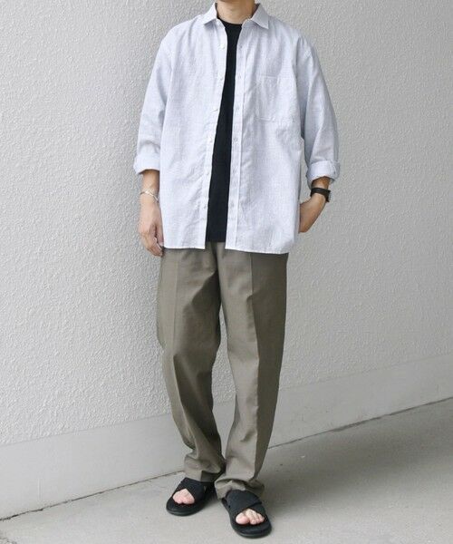 SHIPS / シップス シャツ・ブラウス | SHIPS any: コットン/リネン ストライプ 7分袖 レギュラー シャツ◇◇ | 詳細27