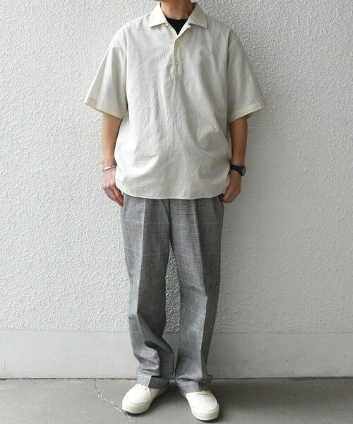 SHIPS / シップス シャツ・ブラウス | SHIPS any:〈洗濯機可能〉コットン/リネン オープンカラー プルオーバー シャツ◇ | 詳細1