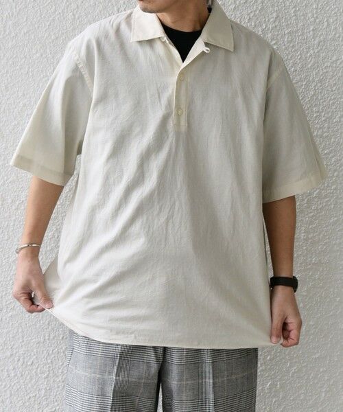 SHIPS / シップス シャツ・ブラウス | SHIPS any:〈洗濯機可能〉コットン/リネン オープンカラー プルオーバー シャツ◇ | 詳細3