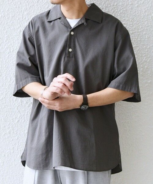 SHIPS / シップス シャツ・ブラウス | SHIPS any:〈洗濯機可能〉コットン/リネン オープンカラー プルオーバー シャツ◇ | 詳細10