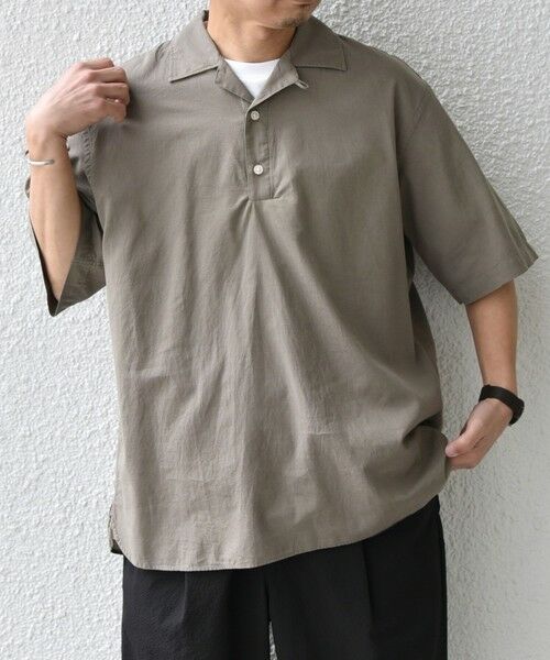 SHIPS / シップス シャツ・ブラウス | SHIPS any:〈洗濯機可能〉コットン/リネン オープンカラー プルオーバー シャツ◇ | 詳細22