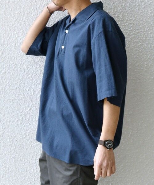 SHIPS / シップス シャツ・ブラウス | SHIPS any:〈洗濯機可能〉コットン/リネン オープンカラー プルオーバー シャツ◇ | 詳細30